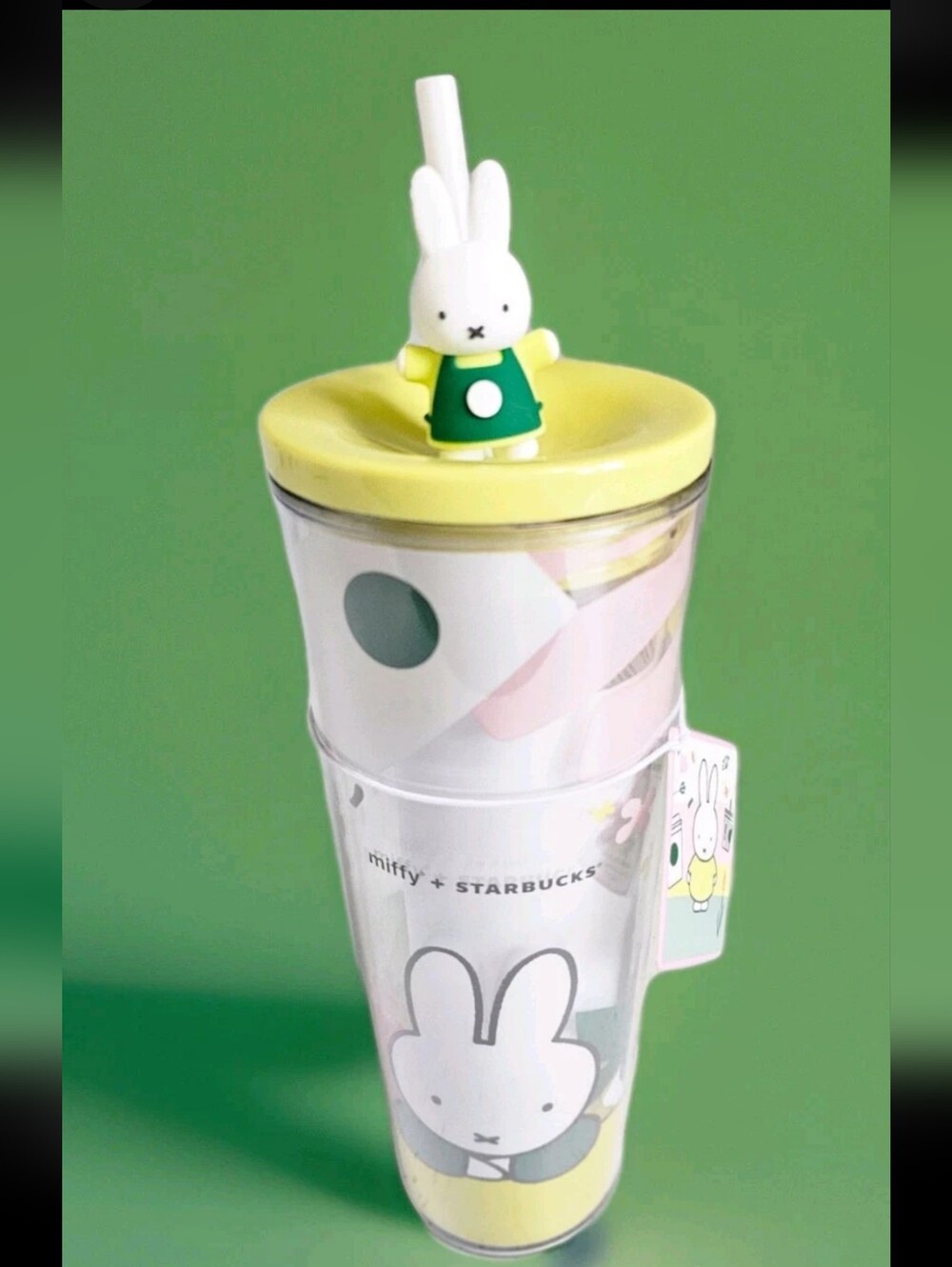 Miffy x Starbucks Yellow Bunny Tumbler with Straw